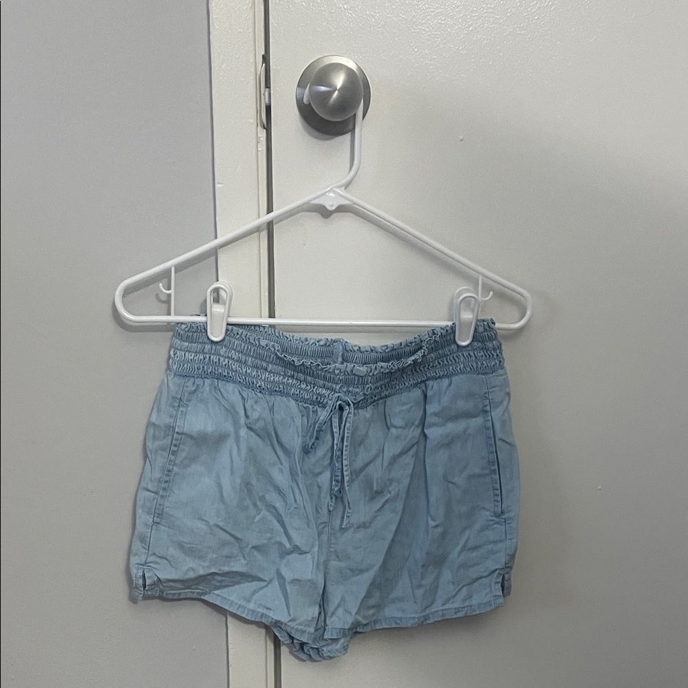 SO Women's High Waist Light Blue Shorts